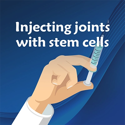 Injecting joints with stem cells